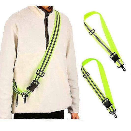 Reflective Sash Belt for Walking, 2pcs Adjustable Night Reflective Running Gear V1263-JX-3836