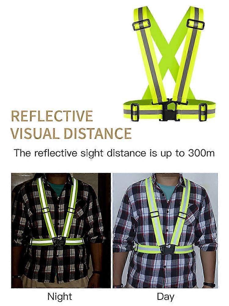 High Visibility Reflective Vest for Running, Lightweight Reflective Night Gear V1263-JX-3838