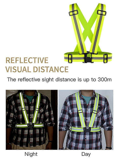 High Visibility Reflective Vest for Running, Lightweight Reflective Night Gear V1263-JX-3838