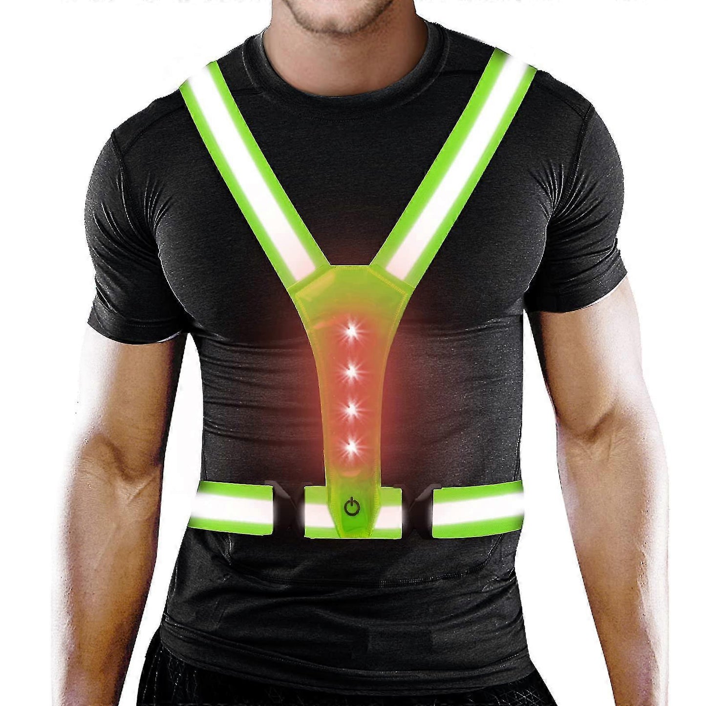 LED Reflective Sports Vest, Running Gear for Men & Women, High Visibility V1263-JX-3840