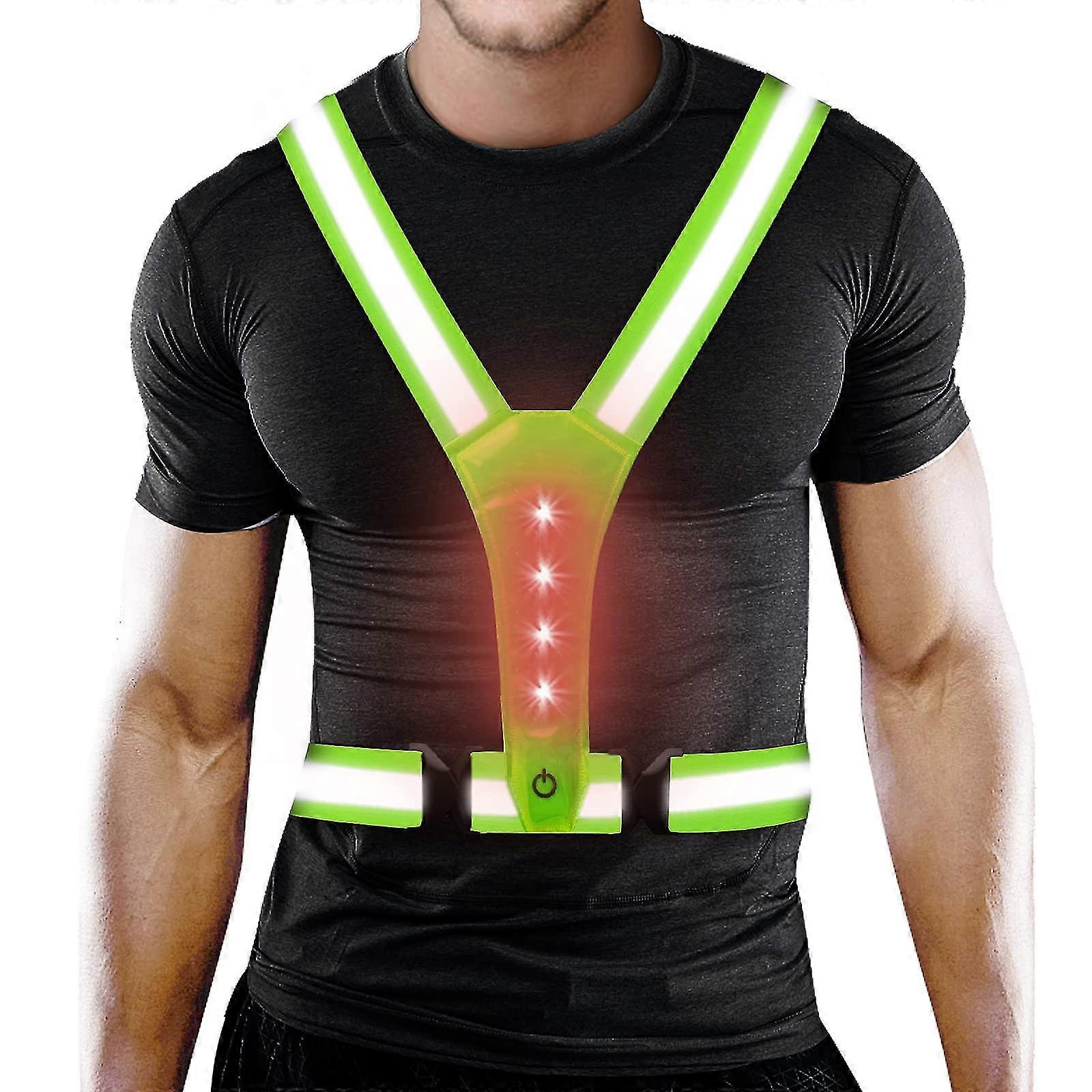 LED Reflective Sports Vest, Running Gear for Men & Women, High Visibility V1263-JX-3840