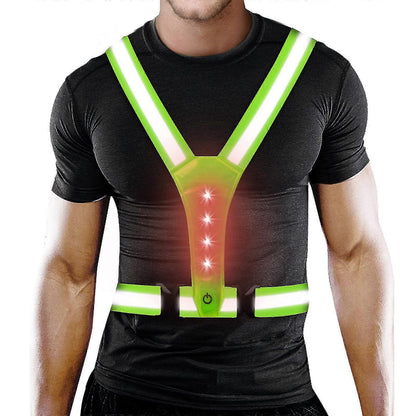 LED Reflective Sports Vest, Running Gear for Men & Women, High Visibility V1263-JX-3840