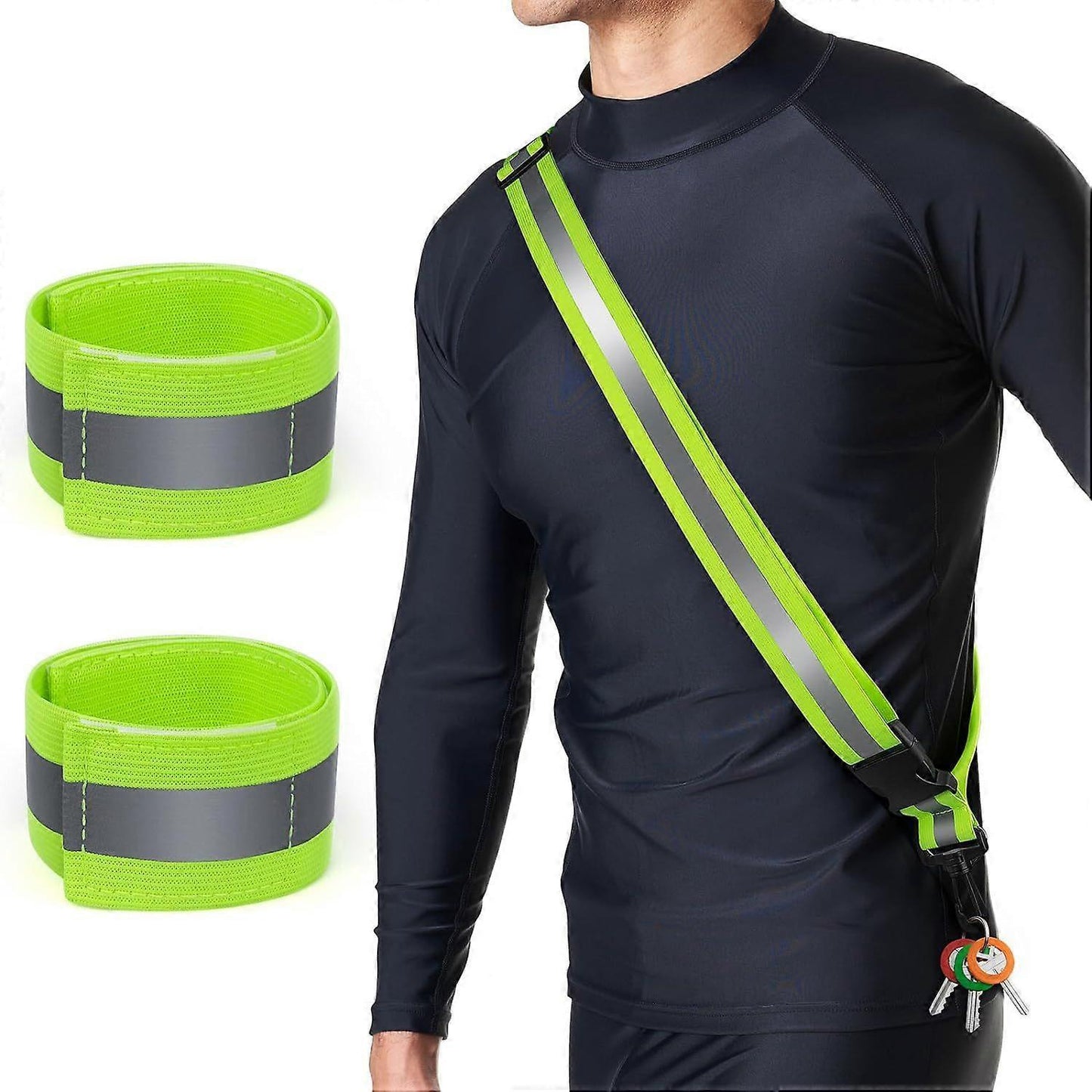 Military Reflective Belt & security Tape for Night Running, Hiking, Biking V1263-JX-3841