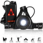 Reflective Running Gear with LED Chest Light, Weatherproof Night Running Vest V1263-JX-3843