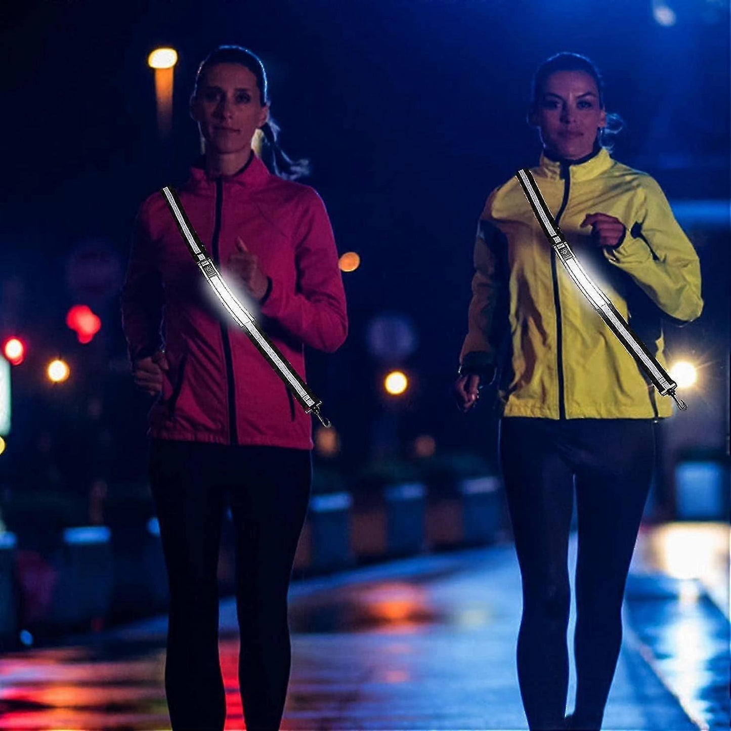 Adjustable Reflective Belt, High Visibility Gear for Running, Biking, Walking V1263-JX-3845