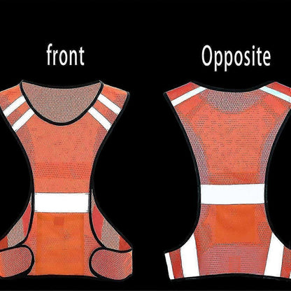 Reflective Vest with Pocket, High Visibility Gear for Running, Cycling, Dog Walking, Adults V1263-JX-3851