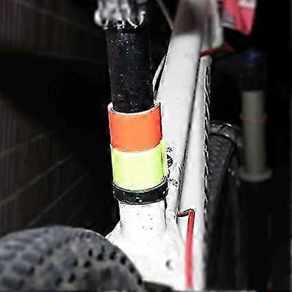 4pcs Reflective Tape Bands, 30cm Orange Wrist & Leg Straps for Night Running or Cycling V1263-JX-3854