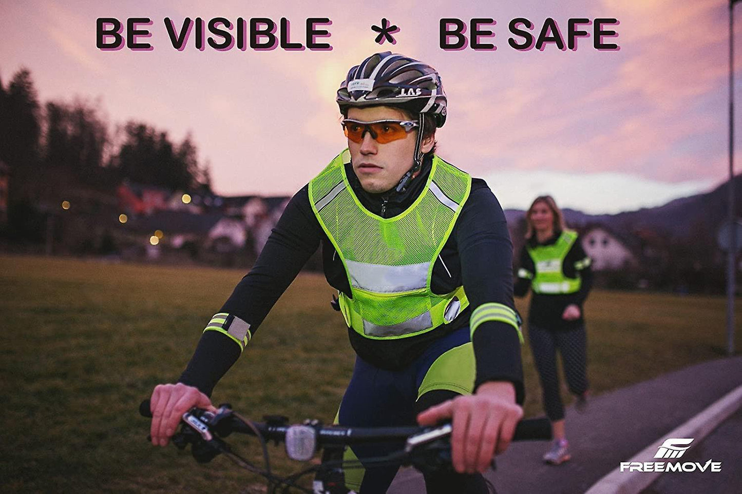 Reflective Running Vest Gear, Lightweight and Comfortable High Visibility security Vest V1263-JX-3859