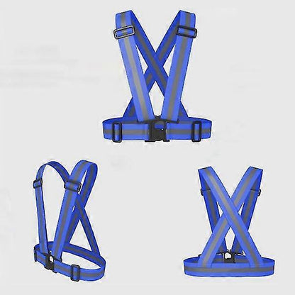 High Visibility Reflective Strap Vest, Adjustable Running Gear for Night Runners V1263-JX-3860