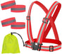 Reflective security Vest, Adjustable Reflector Gear Strap for Running and Cycling V1263-JX-3866