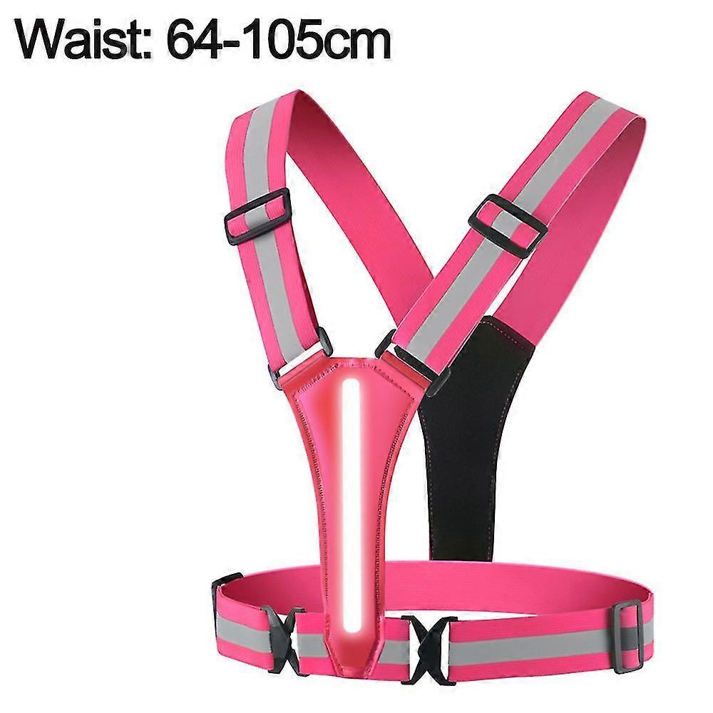 LED Reflective Vest, High Visibility Light Up security Gear for Night Running & Cycling V1263-JX-3867