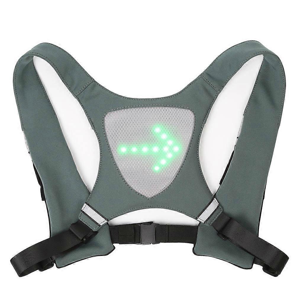 LED Running Vest, Reflective Night Gear with Adjustable Waist & Shoulder Straps V1263-JX-3870
