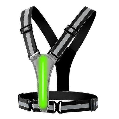 Light Up Reflective Running Vest, Night security Gear for Jogging & Walking V1263-JX-3873