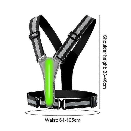Light Up Reflective Running Vest, Night security Gear for Jogging & Walking V1263-JX-3873