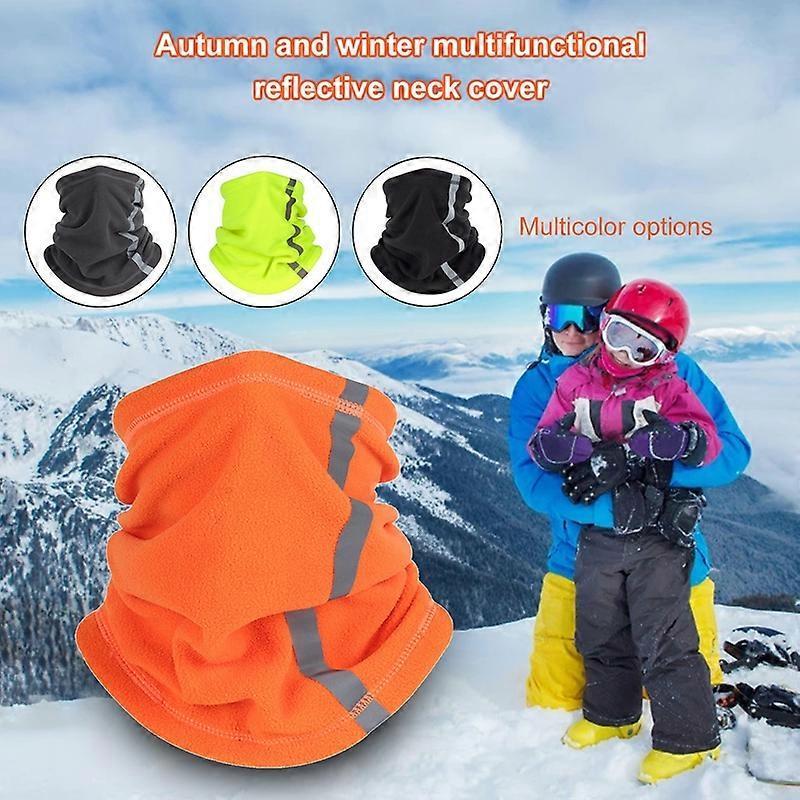Reflective Neck Gaiter, Cold-Proof Breathable Neck Gear with Strip for Cycling V1263-JX-3874