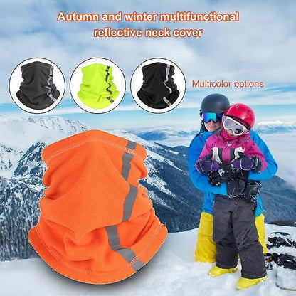 Reflective Neck Gaiter, Cold-Proof Breathable Neck Gear with Strip for Cycling V1263-JX-3874