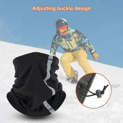 Reflective Neck Gaiter, Cold-Proof Breathable Neck Gear with Strip for Cycling V1263-JX-3874