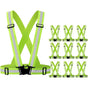 10 Pack Reflective Vests, Adjustable High Visibility security Gear for Men, Women & Babies V1263-JX-3877