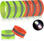 8 Pcs Reflective Bands, High Visibility Wrist & Ankle Straps for Walking or Running V1263-JX-3878