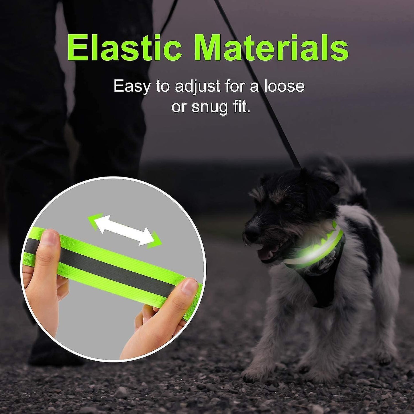 8 Pcs Reflective Bands, High Visibility Wrist & Ankle Straps for Walking or Running V1263-JX-3878