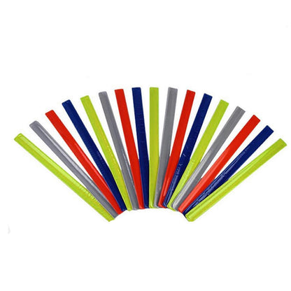 Reflective Armbands, High Visibility security Gear Wrist & Ankle Straps - 4 Pack White V1263-JX-3879
