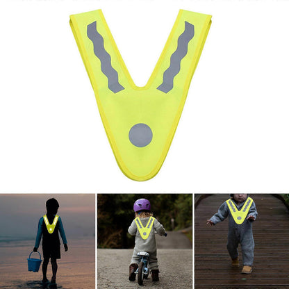 Babies Reflective Vest, High Visibility Adjustable security Gear for Running or Riding V1263-JX-3880