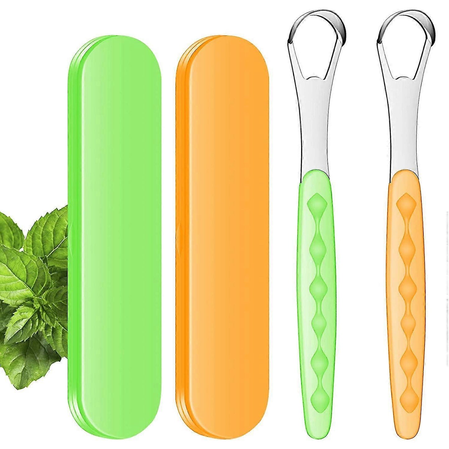Tongue Scraper Cleaner, Stainless Steel Tongue Cleaner for Adults & Babies V1263-JX-3890