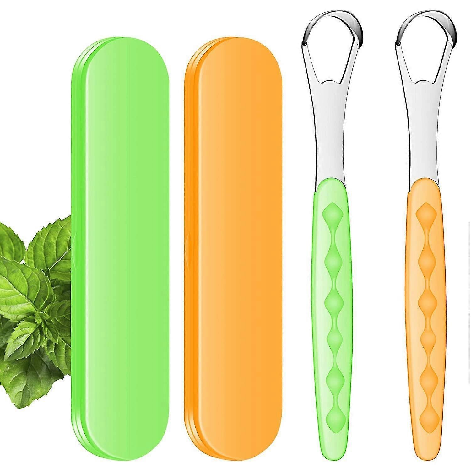 Tongue Scraper Cleaner, Stainless Steel Tongue Cleaner for Adults & Babies V1263-JX-3890