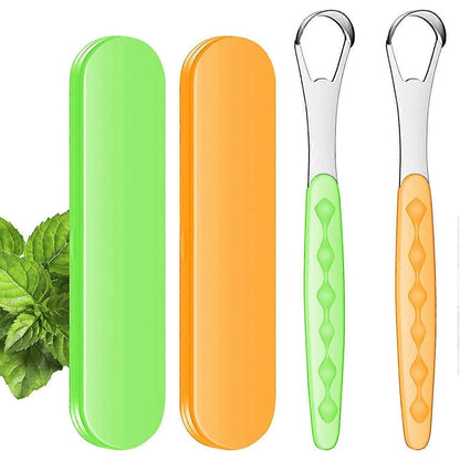 Tongue Scraper Cleaner, Stainless Steel Tongue Cleaner for Adults & Babies V1263-JX-3890