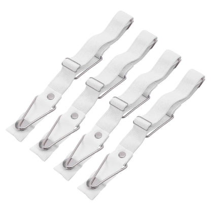4PCS Adjustable Bed Sheet Holder Clips, Corner Fasteners and Grippers for Fitted Sheets V1263-JX-3894
