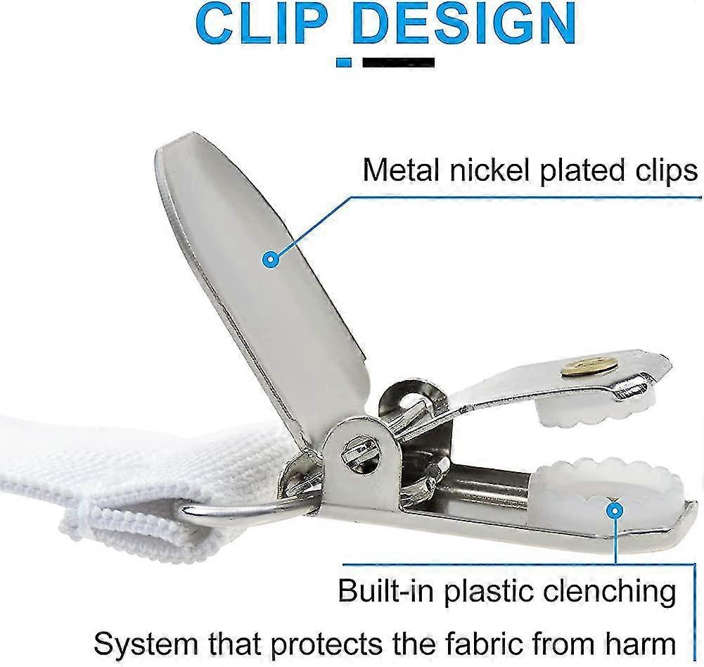 4PCS Bed Sheet Holder Clips, Adjustable Sheet Attachment Belts for Bedding V1263-JX-3895