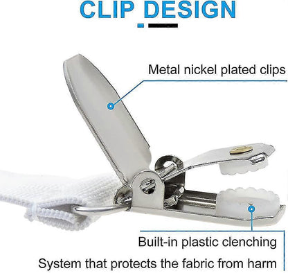 4PCS Bed Sheet Holder Clips, Adjustable Sheet Attachment Belts for Bedding V1263-JX-3895