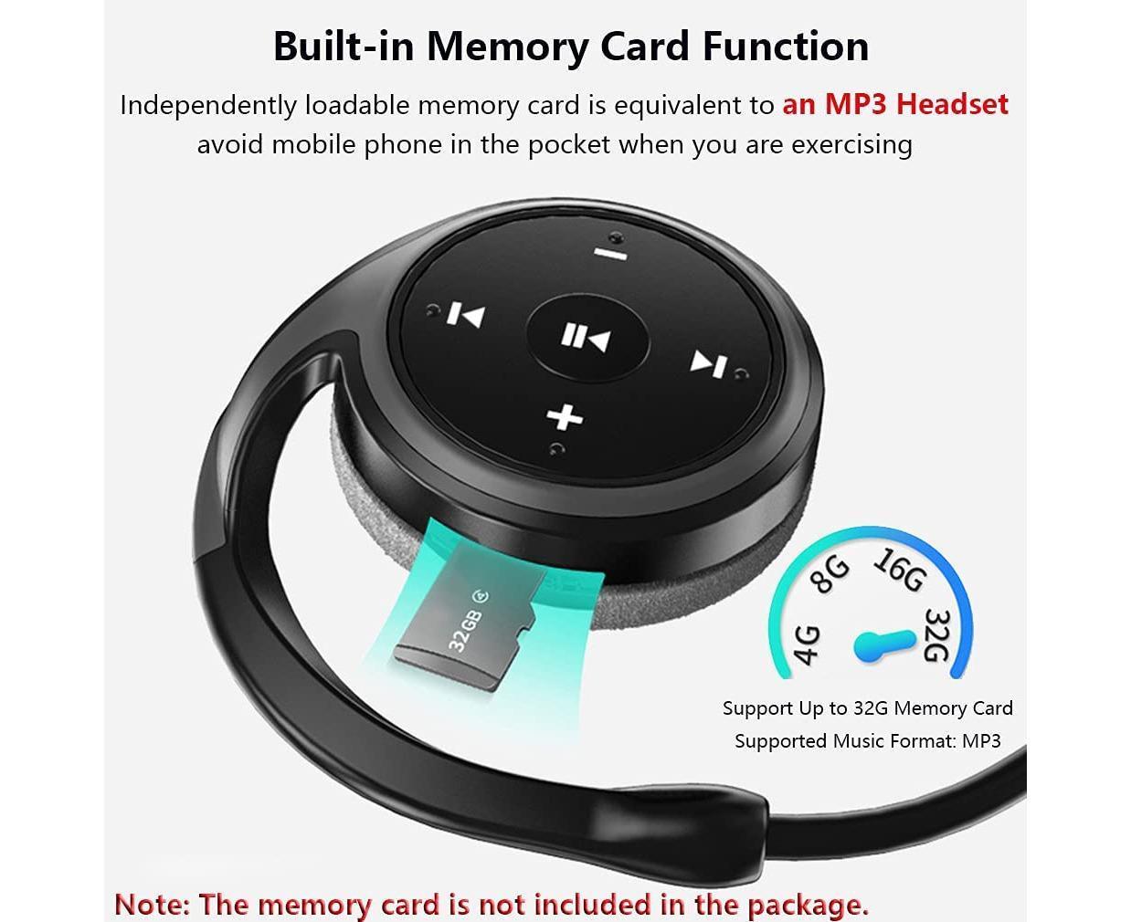 Wireless Sports Bluetooth Earphones,Foldable Lightweight Headphones V1263-JX-39