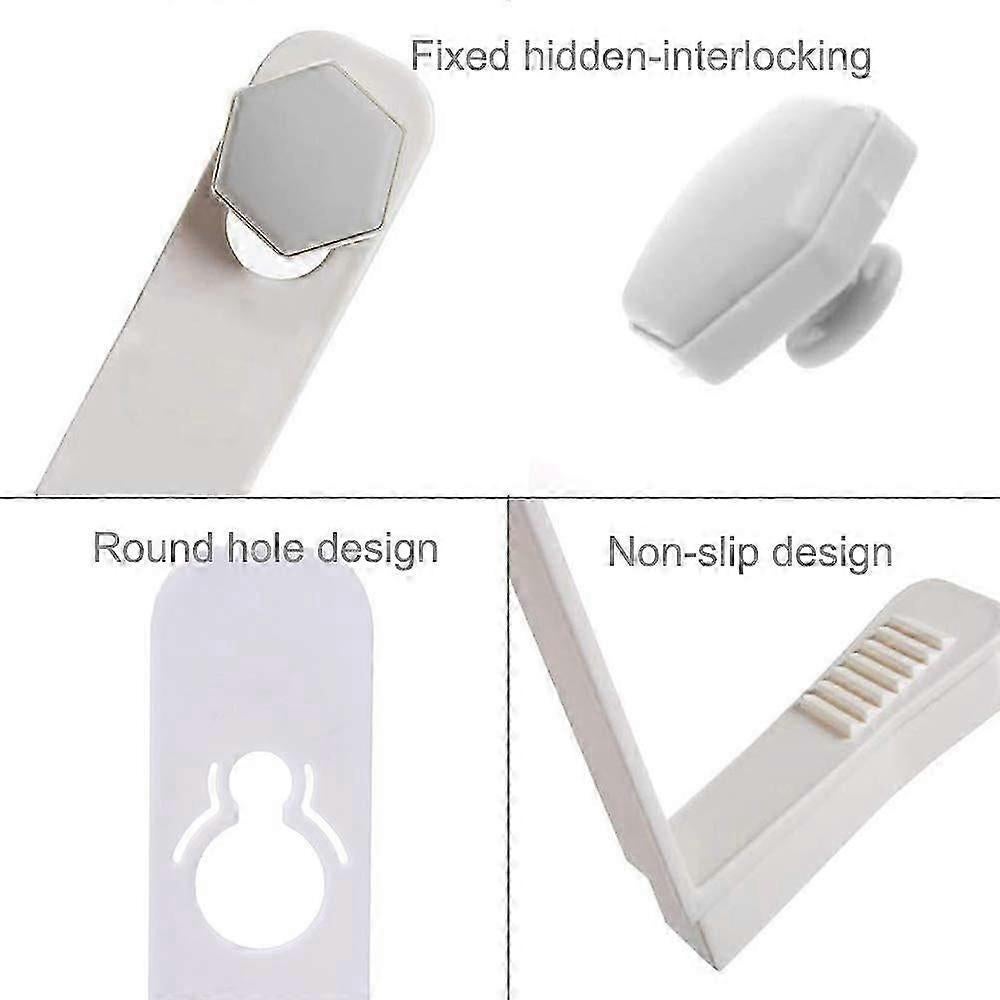 4PCS Bed Sheet Holder Fasteners with Mattress Cover Clips, Gray V1263-JX-3901