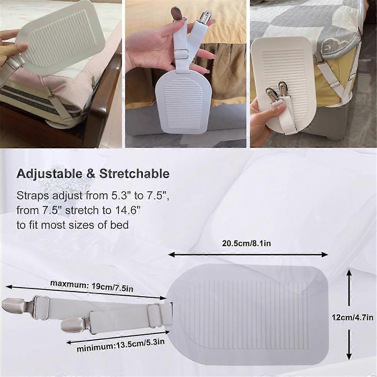 4PCS Adjustable Bed Sheet Holder Clips for Fitted Sheets V1263-JX-3907