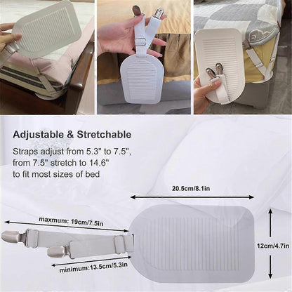 4PCS Adjustable Bed Sheet Holder Clips for Fitted Sheets V1263-JX-3907