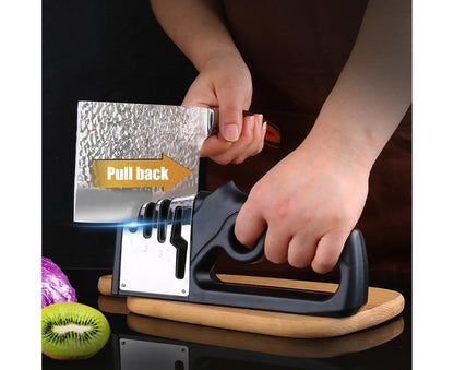 Cutter Sharpener Stainless Steel Whetstone-Black V1263-JX-391