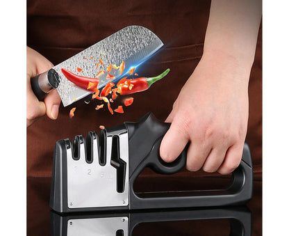 Cutter Sharpener Stainless Steel Whetstone-Black V1263-JX-391