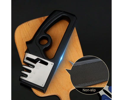 Cutter Sharpener Stainless Steel Whetstone-Black V1263-JX-391