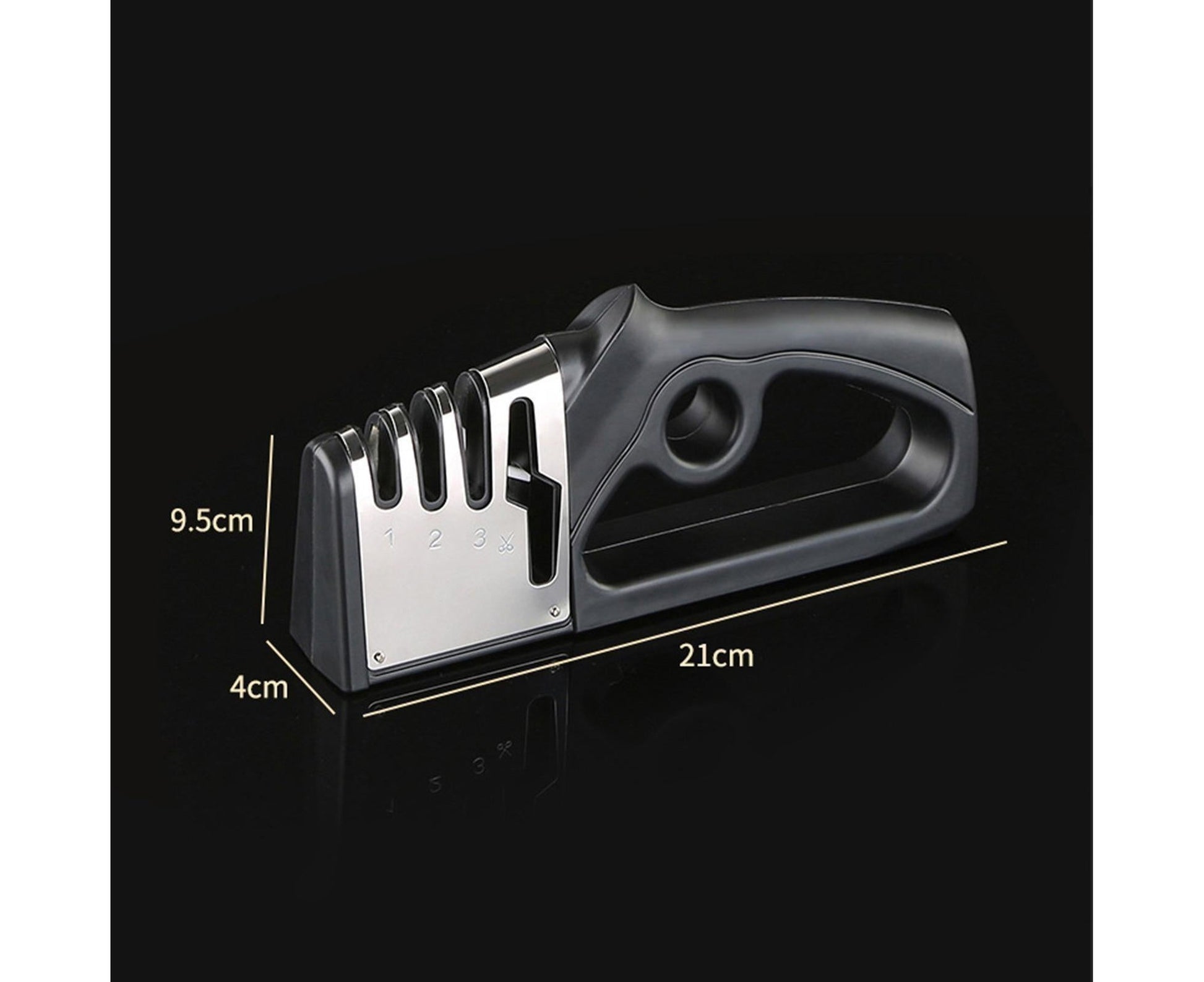 Cutter Sharpener Stainless Steel Whetstone-Black V1263-JX-391
