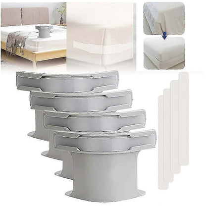 4-Pack No-Slip Bed Sheet Holders, Corner Grippers for Secure Fit V1263-JX-3910