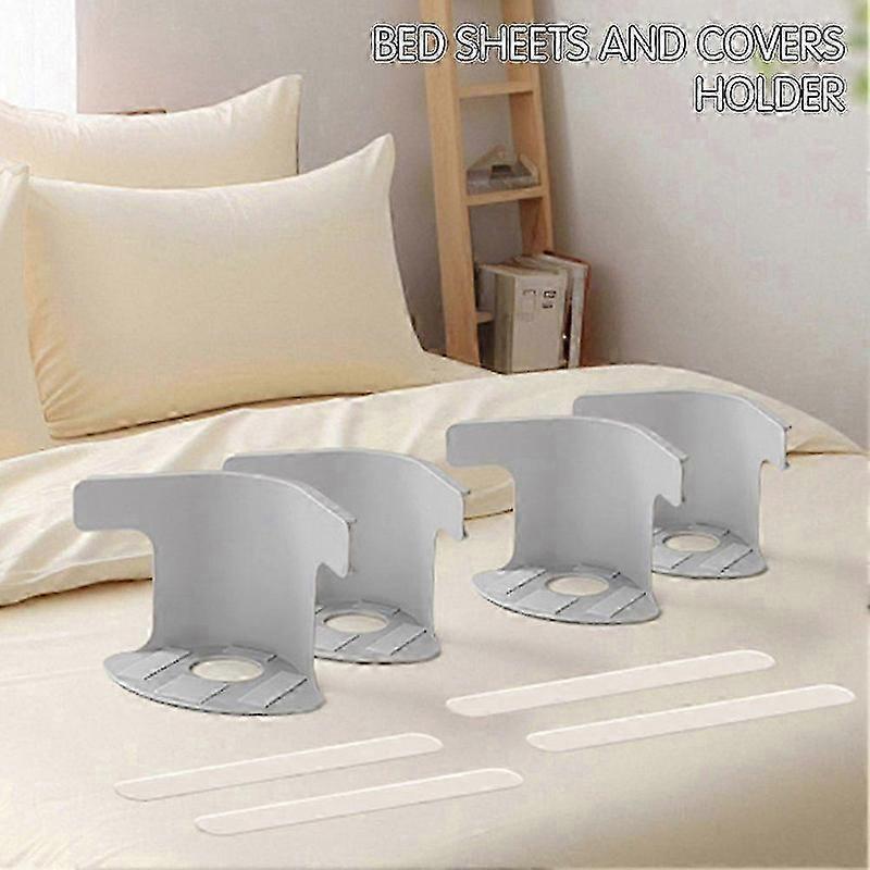 4-Pack No-Slip Bed Sheet Holders, Corner Grippers for Secure Fit V1263-JX-3910