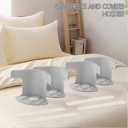 4-Pack No-Slip Bed Sheet Holders, Corner Grippers for Secure Fit V1263-JX-3910