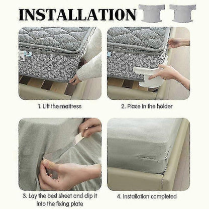 4-Pack No-Slip Bed Sheet Holders, Corner Grippers for Secure Fit V1263-JX-3910