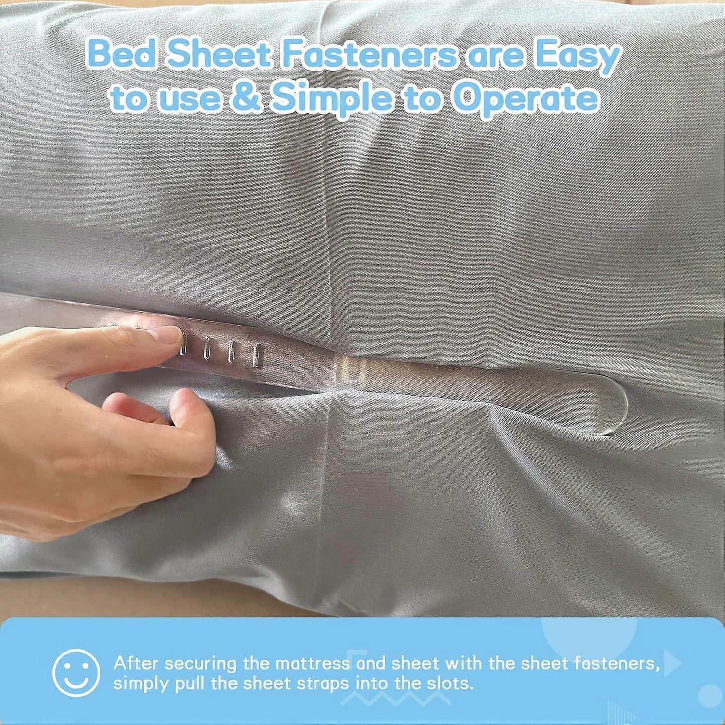 Ultimate Bed Sheet Corner Holder with Mattress Straps V1263-JX-3912