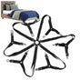 6-Head Elastic Bed Sheet Holder Clips, Adjustable Strong Grippers V1263-JX-3916