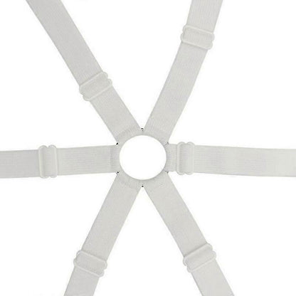 6-Head Elastic Bed Sheet Holder Clips, Adjustable Strong Grippers V1263-JX-3916