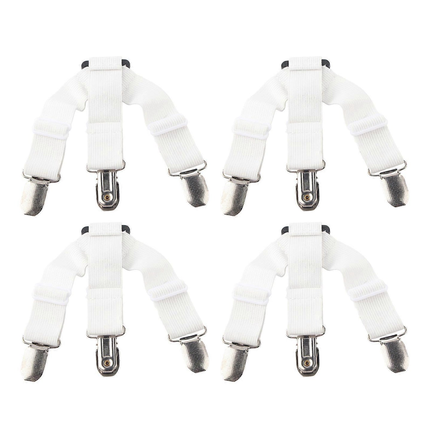 4PCS Bed Sheet Holder Straps, Elastic Fasteners for Mattress & Blankets V1263-JX-3919