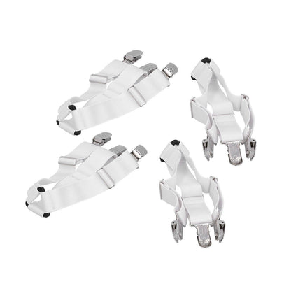 4PCS Bed Sheet Holder Straps, Elastic Fasteners for Mattress & Blankets V1263-JX-3919