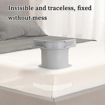 Grey Bed Sheet Holder Straps, Heavy Duty Corner Clips for Mattress and Bedding V1263-JX-3920